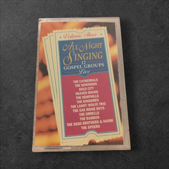 All Night Singing Vol 3 Compilation Southern Gospel Music Cassette Gold City - Picture 1 of 3